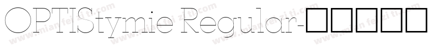 OPTIStymie Regular字体转换